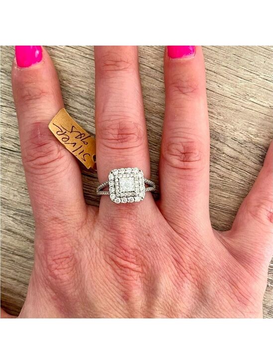Jewelry - Sterling Silver 925 Princess Shape Ring